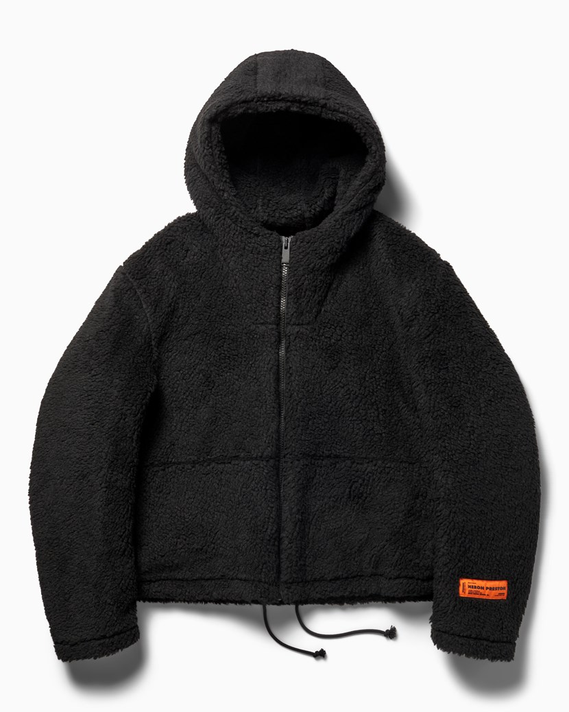 Fleece Hooded Jacket $290 Heron Preston Outerwear Fleece Jackets Black