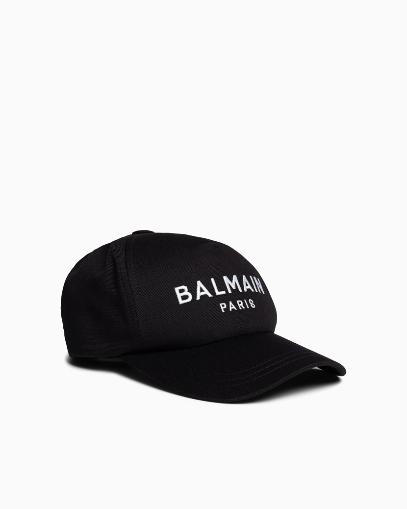 Balmain Logo Cap BALMAIN Headwear Caps Black